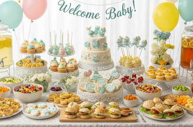 Buffet para Chá de Bebê